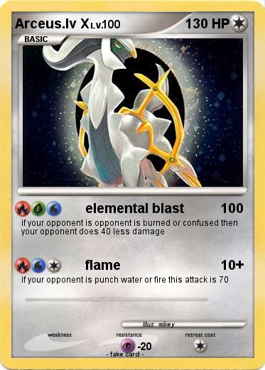 Pokemon Arceus.lv X