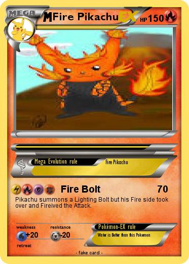 Pokemon Fire Pikachu