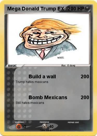 Pokemon Mega Donald Trump EX