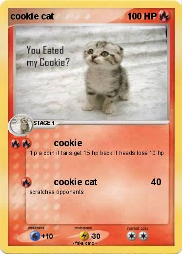 Pokemon cookie cat