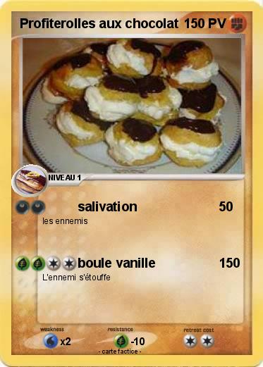 Pokemon Profiterolles aux chocolat