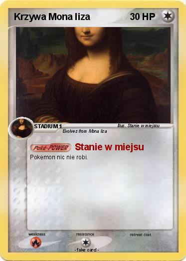 Pokemon Krzywa Mona liza