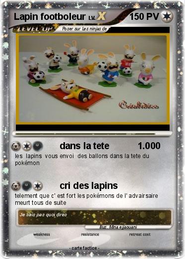 Pokemon Lapin footboleur