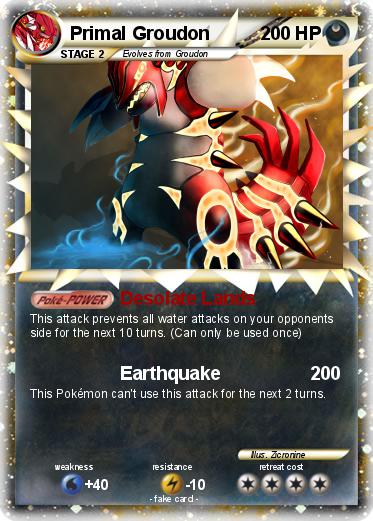 Pokemon Primal Groudon