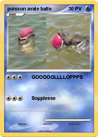 Pokemon poisson avale balle