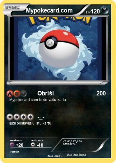Pokemon Mypokecard.com