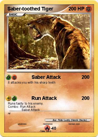 Pokemon Saber-toothed Tiger