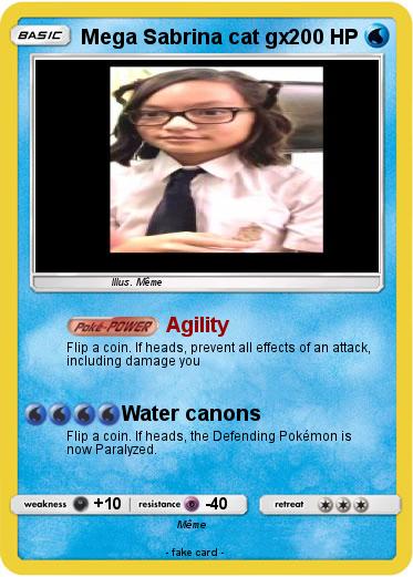 Pokemon Mega Sabrina cat gx