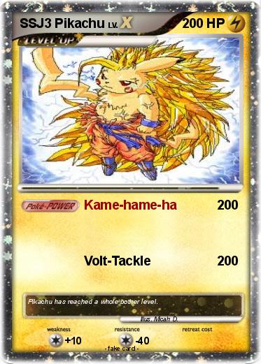 Pokemon SSJ3 Pikachu