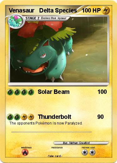 Pokemon Venasaur   Delta Species