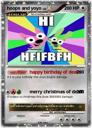 Pokemon hoops and yoyo