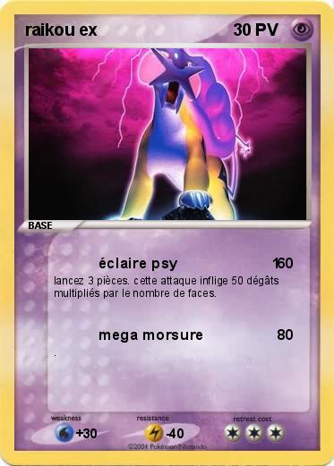 Pokemon raikou ex