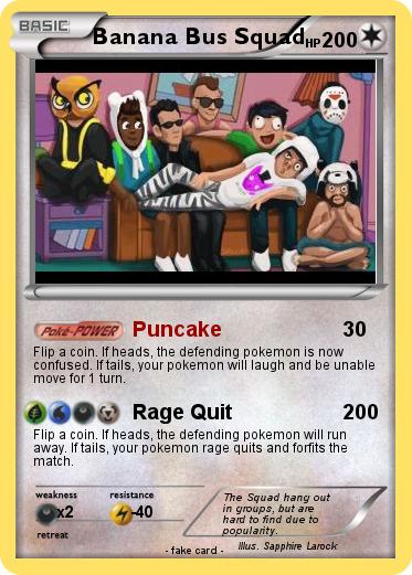 Pokemon Banana Bus Squad