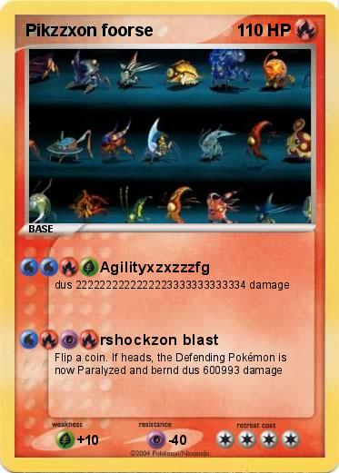 Pokemon Pikzzxon foorse