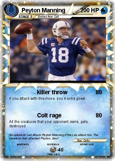 Pokemon Peyton Manning