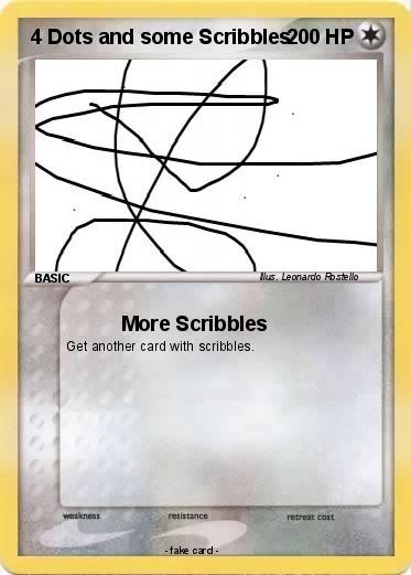 Pokemon 4 Dots and some Scribbles