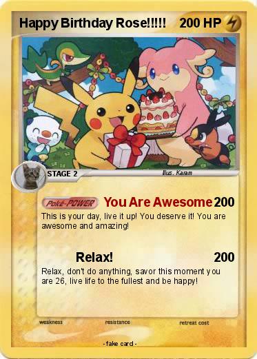 Pokemon Happy Birthday Rose!!!!!