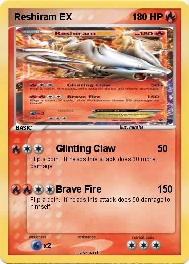 Pokemon Reshiram EX