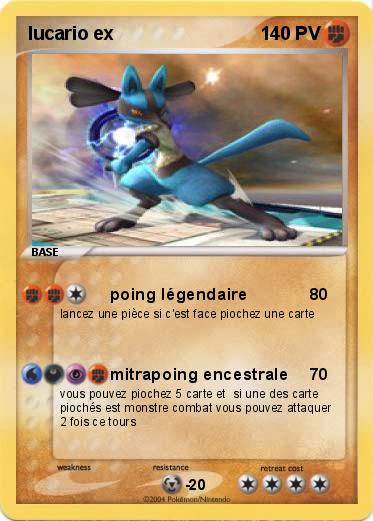 Pokemon lucario ex