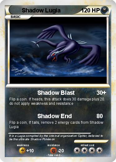 Pokemon Shadow Lugia
