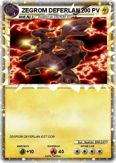 Pokemon ZEGROM DEFERLAN