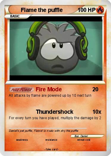 Pokemon Flame the puffle
