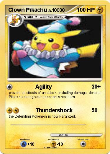 Pokemon Clown Pikachu