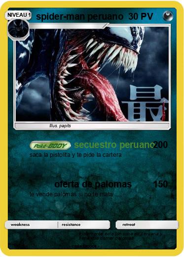 Pokemon spider-man peruano