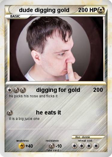 Pokemon dude digging gold
