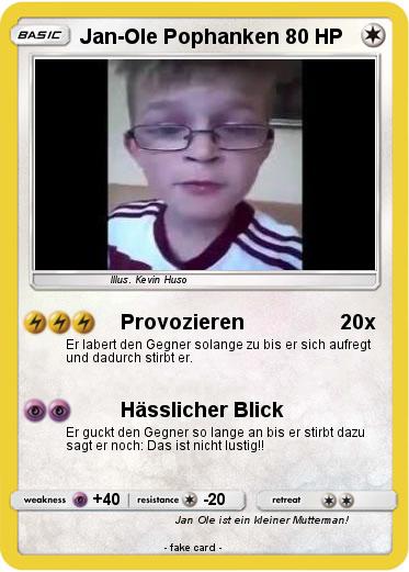 Pokemon Jan-Ole Pophanken
