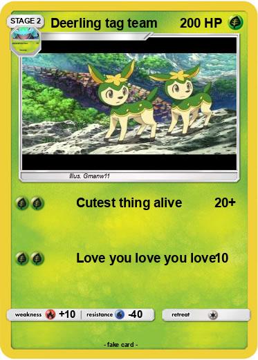 Pokemon Deerling tag team