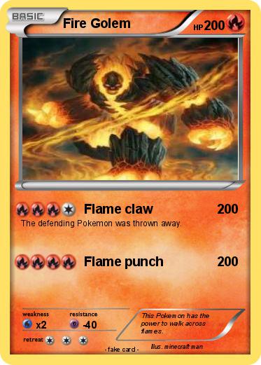 Pokemon Fire Golem
