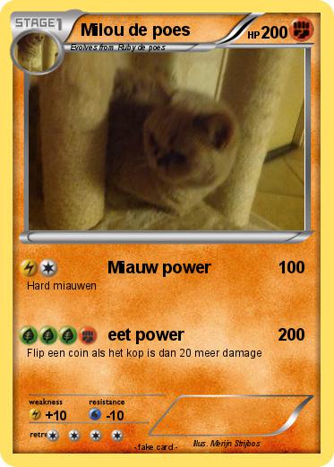 Pokemon Milou de poes