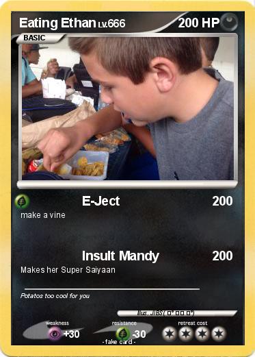 Pokemon Eating Ethan
