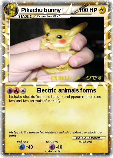 Pokemon Pikachu bunny