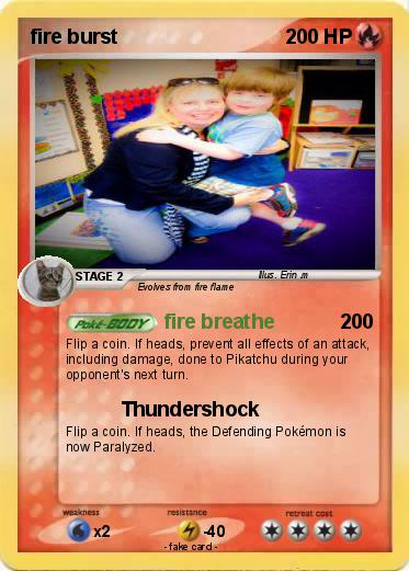Pokemon fire burst
