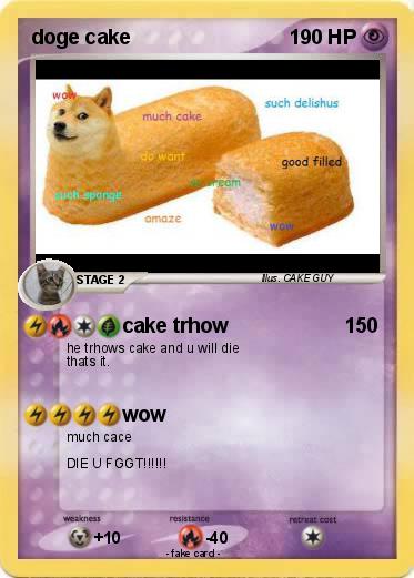 Pokemon doge cake