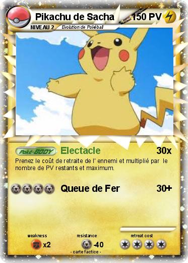 Pokemon Pikachu de Sacha