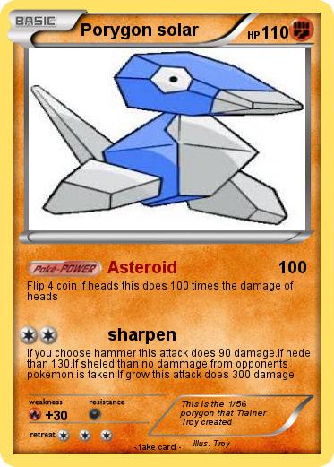Pokemon Porygon solar
