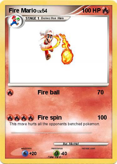 Pokemon Fire Mario