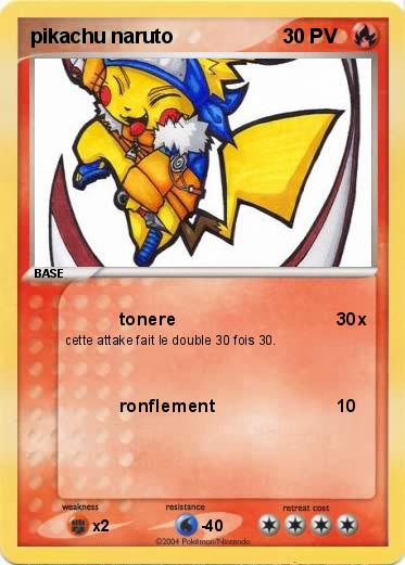 Pokemon pikachu naruto