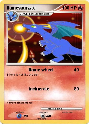 Pokemon flamesaur