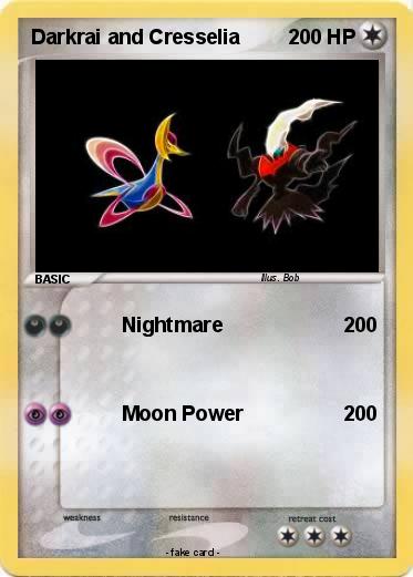 Pokemon Darkrai and Cresselia