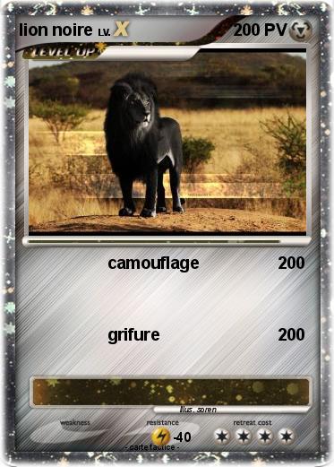 Pokemon lion noire