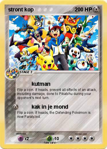 Pokemon stront kop