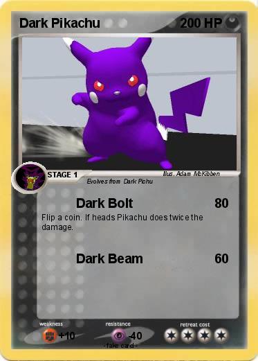 Pokemon Dark Pikachu