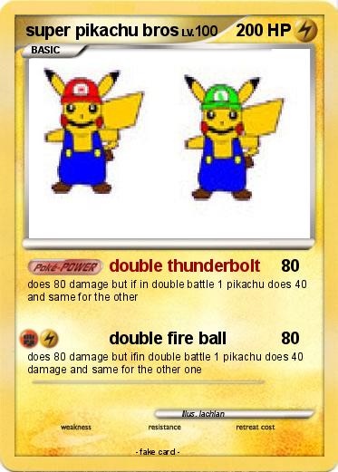 Pokemon super pikachu bros