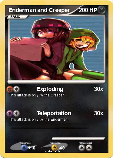 Pokemon Enderman and Creeper