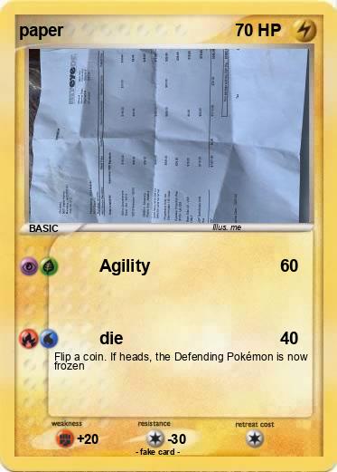 Pokemon paper