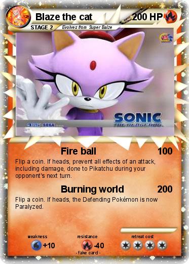 Pokemon Blaze the cat